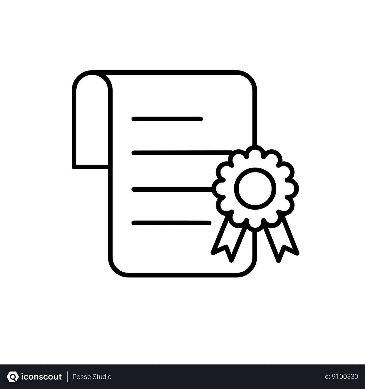 Free Certificate Paper Animated Icon - Free Download Business Animated 