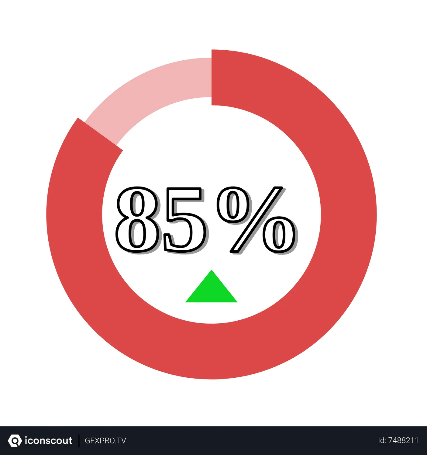 Free Doughnut Chart Animated Icon download in JSON, LOTTIE or MP4 format