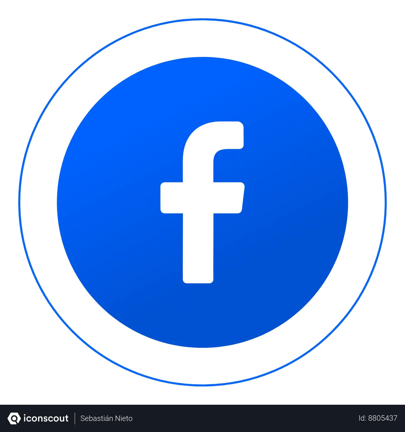 Free Facebook Logo Animated Logo download in JSON, LOTTIE or MP4 format