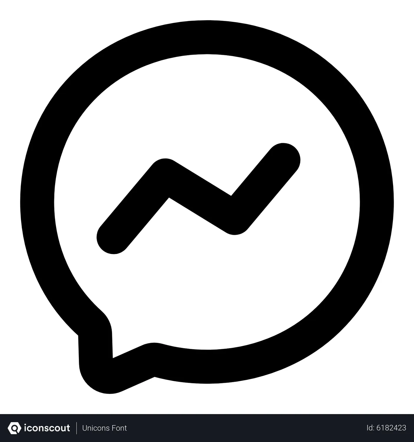 Free Facebook Messenger Animated Icon download in JSON, LOTTIE or MP4