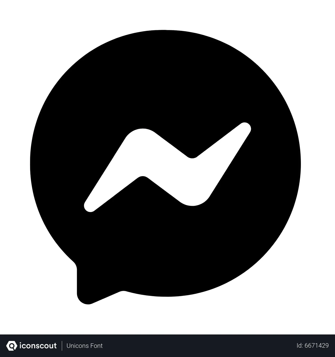Free Facebook Messenger Animated Icon download in JSON, LOTTIE or MP4
