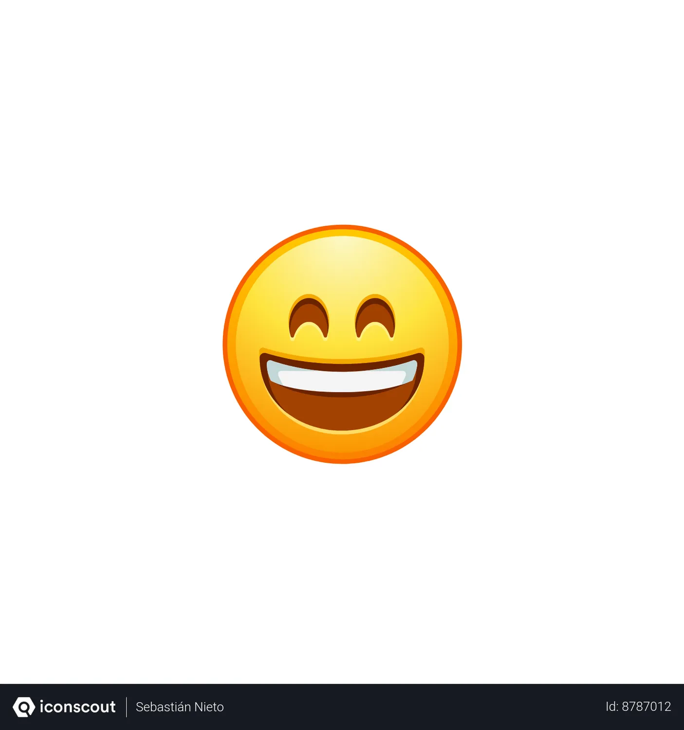 Free Happy emoji Emoji Animated Icon download in JSON, LOTTIE or MP4 format