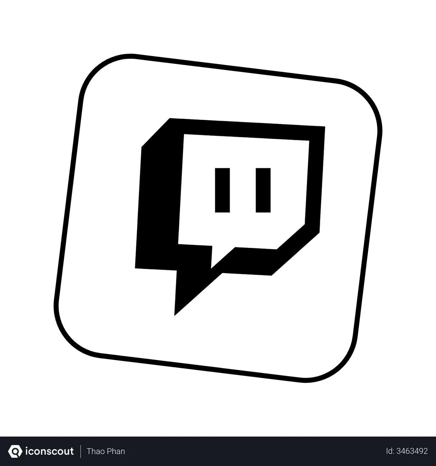 Free Twitch Logo Animated Logo download in JSON, LOTTIE or MP4 format