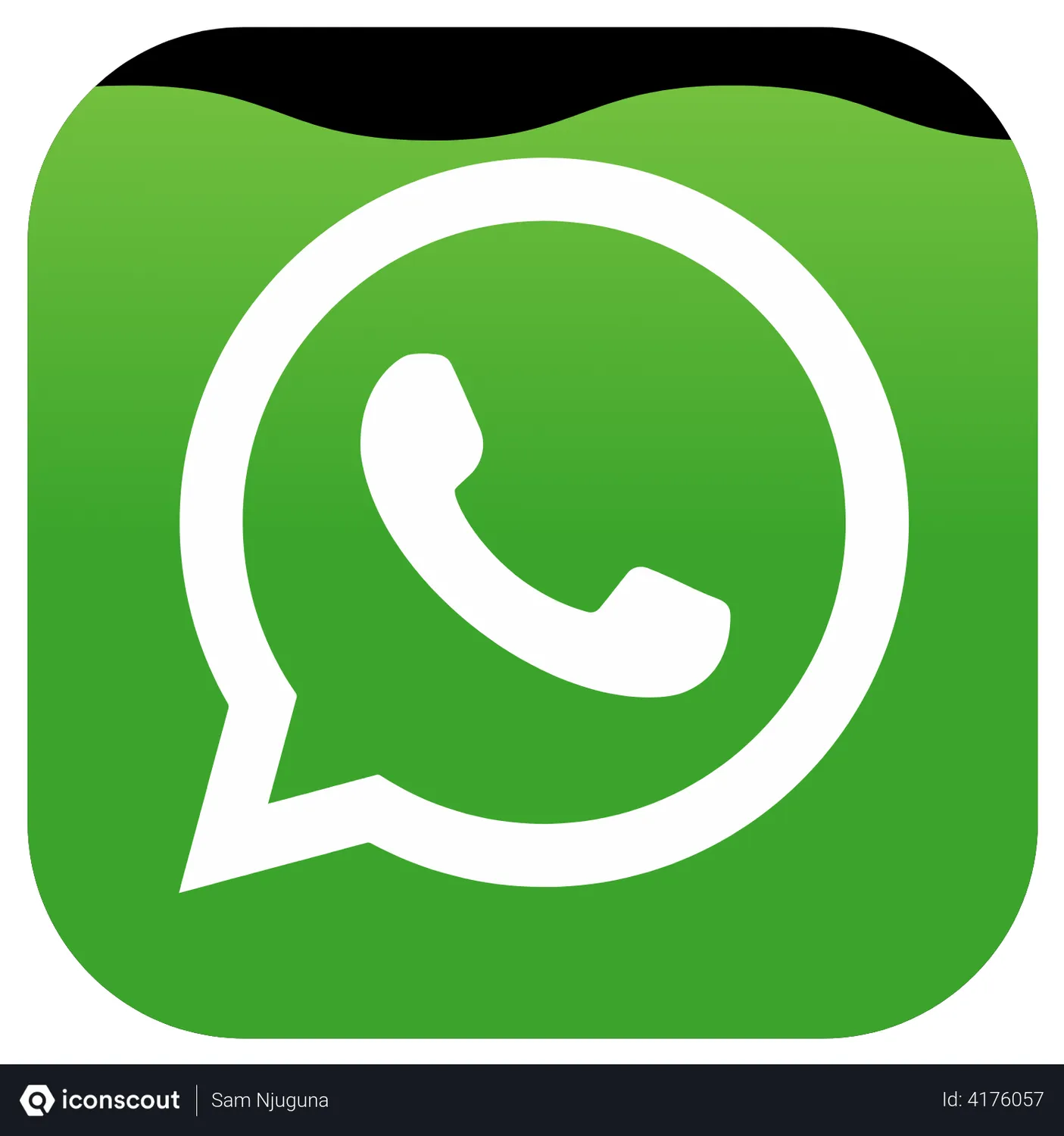 Free Whatsapp Logo Animated Logo download in JSON, LOTTIE or MP4 format