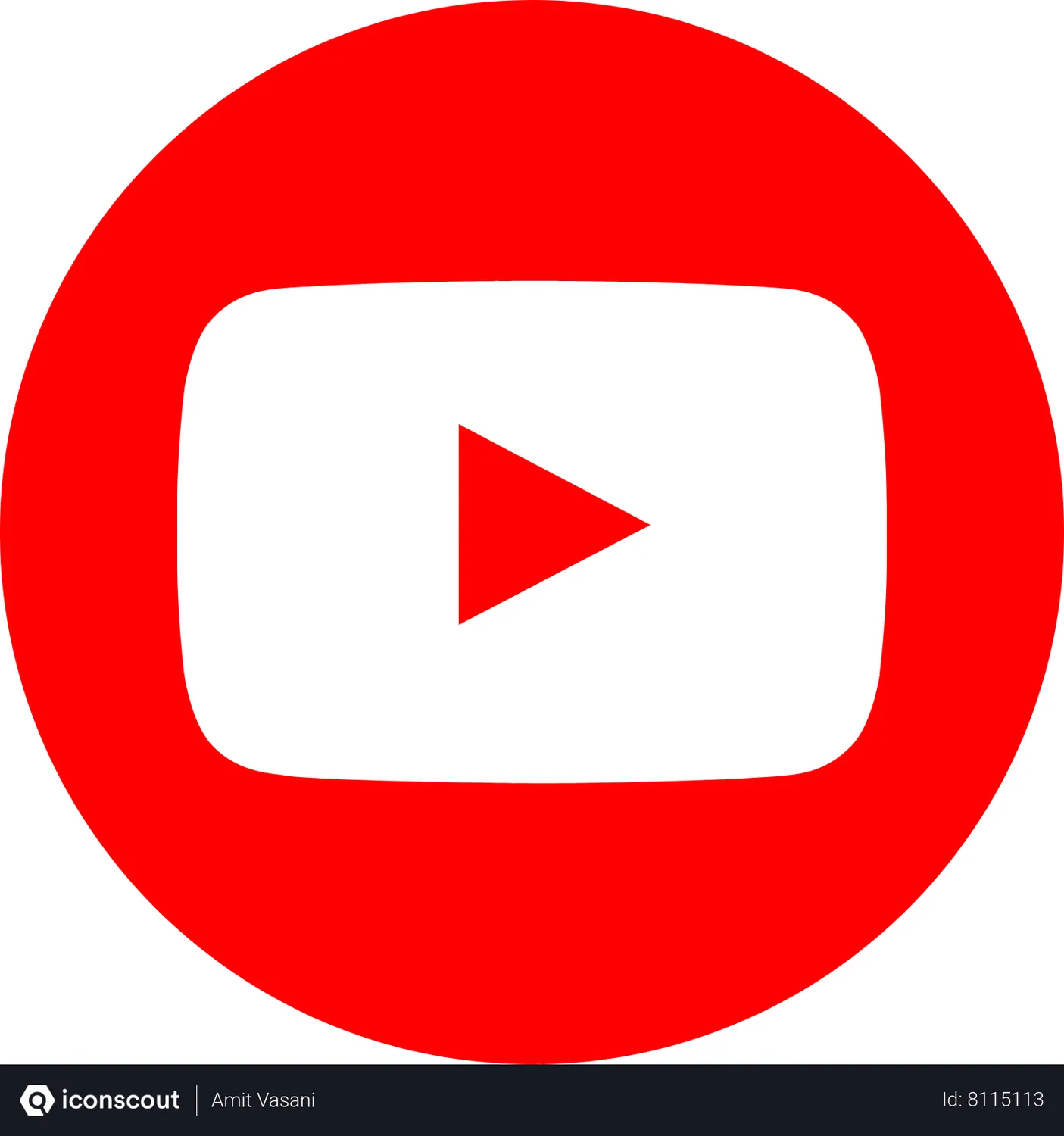 Free Youtube Animated Icon download in JSON, LOTTIE or MP4 format