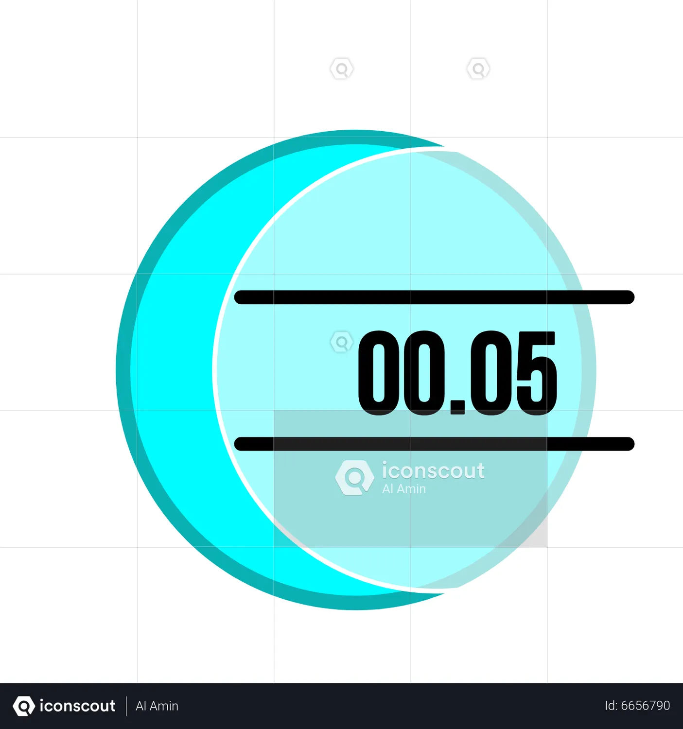 10 Second Clock Animated Icon download in JSON, LOTTIE or MP4 format