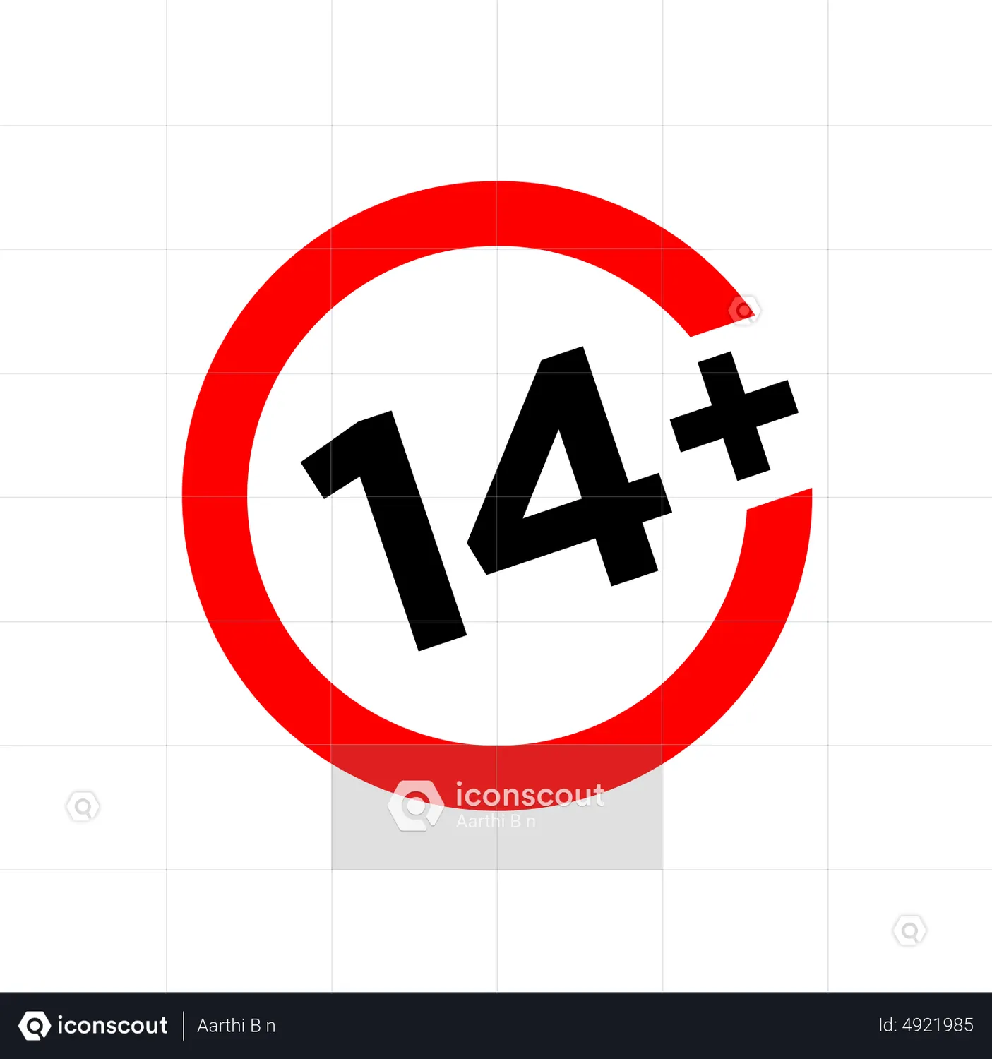 14 plus Animated Icon download in JSON, LOTTIE or MP4 format