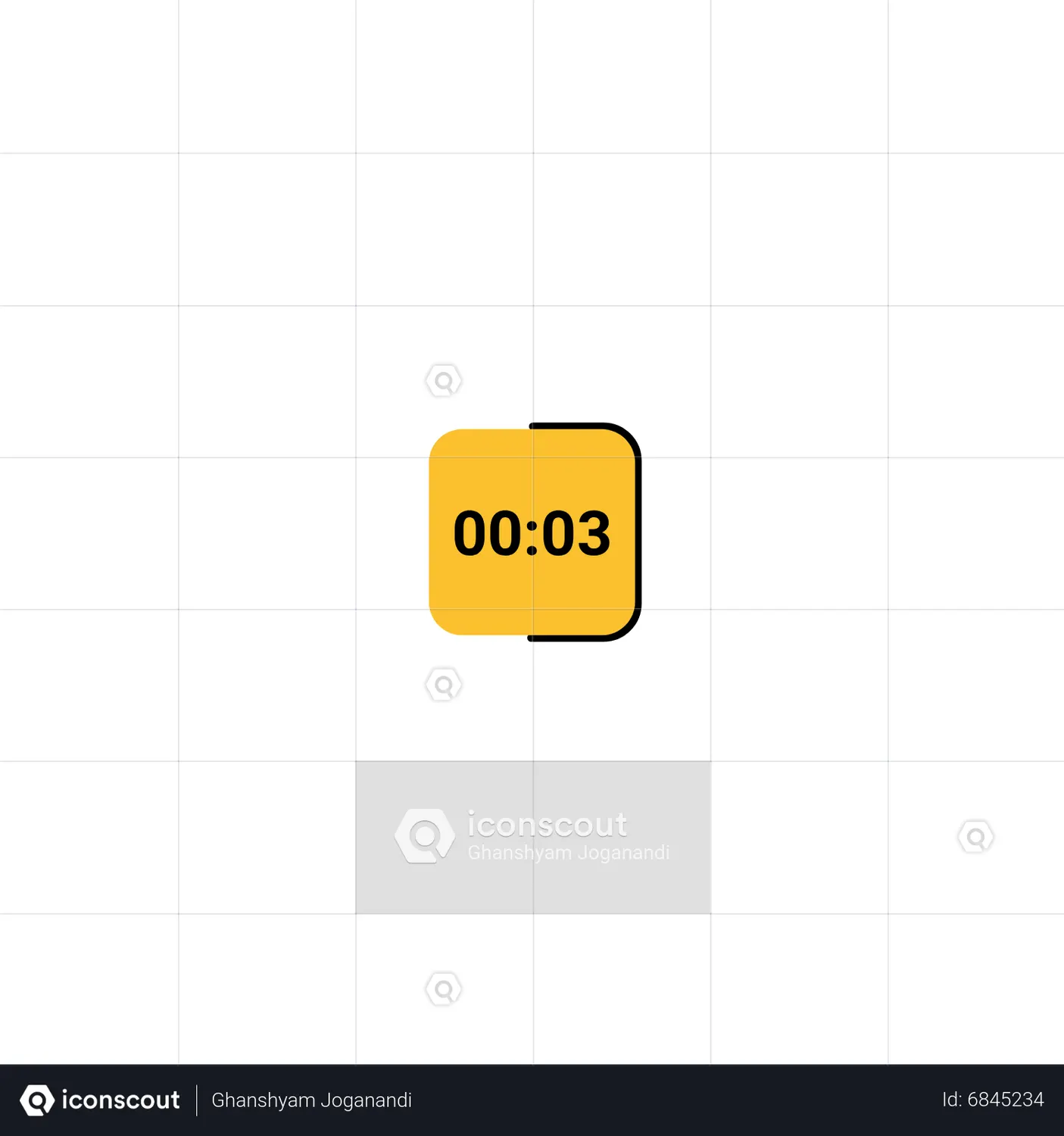 5 Second Timer Stopwatch Animated Icon download in JSON, LOTTIE or MP4 ...