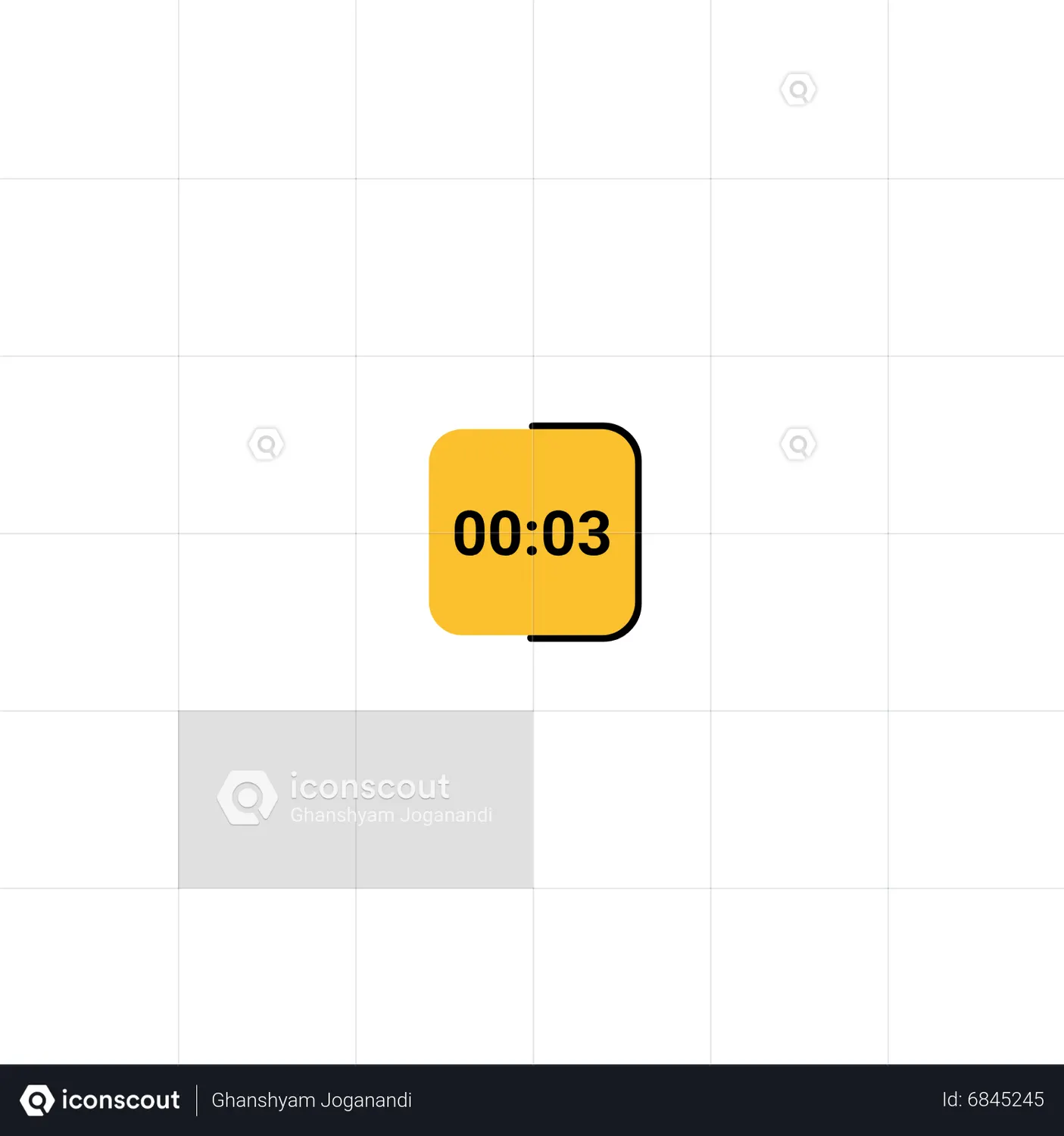 5 Second Timer Stopwatch Animated Icon download in JSON, LOTTIE or MP4 ...