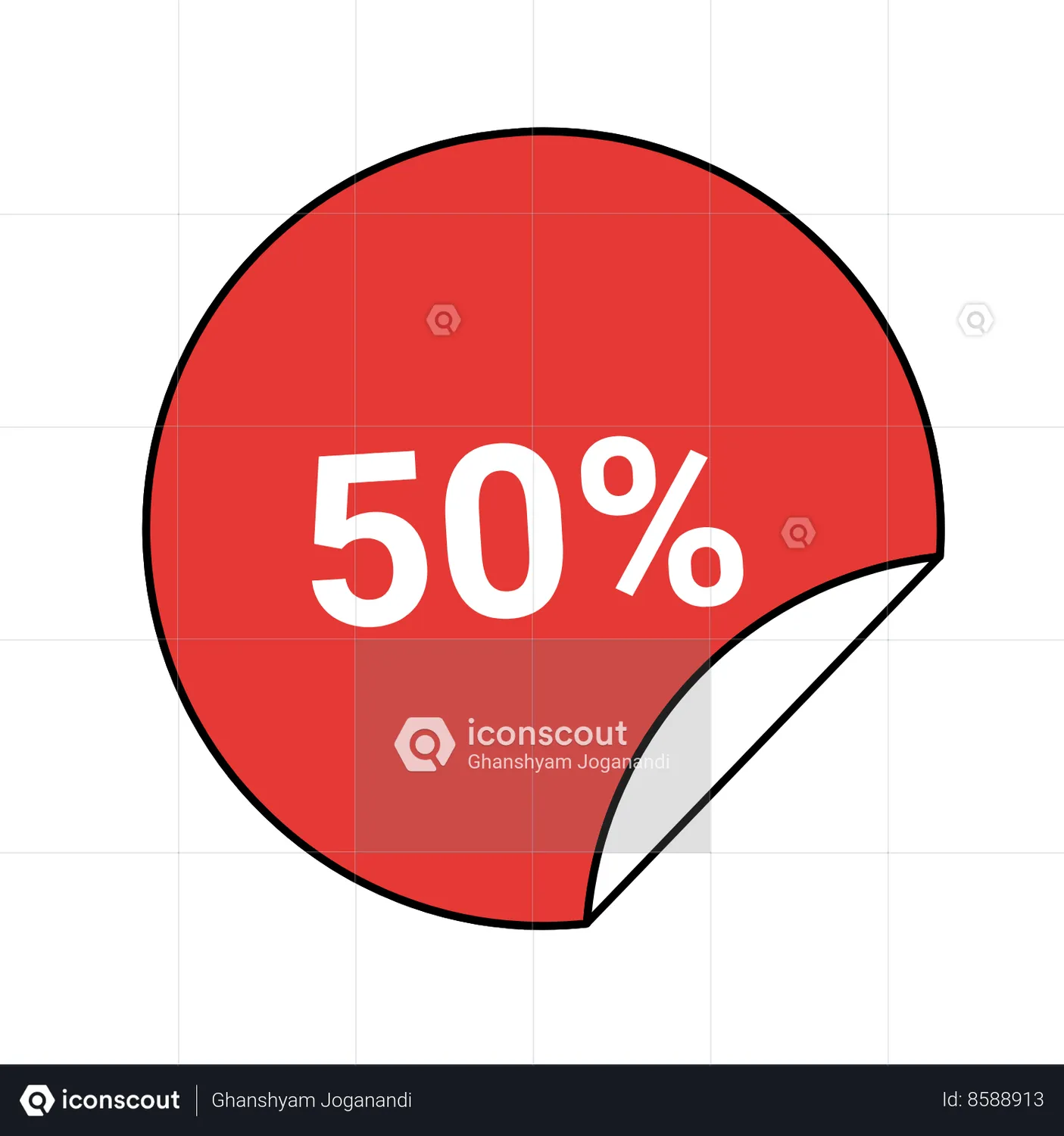 50-percentage-label-animated-icon-download-in-json-lottie-or-mp4-format