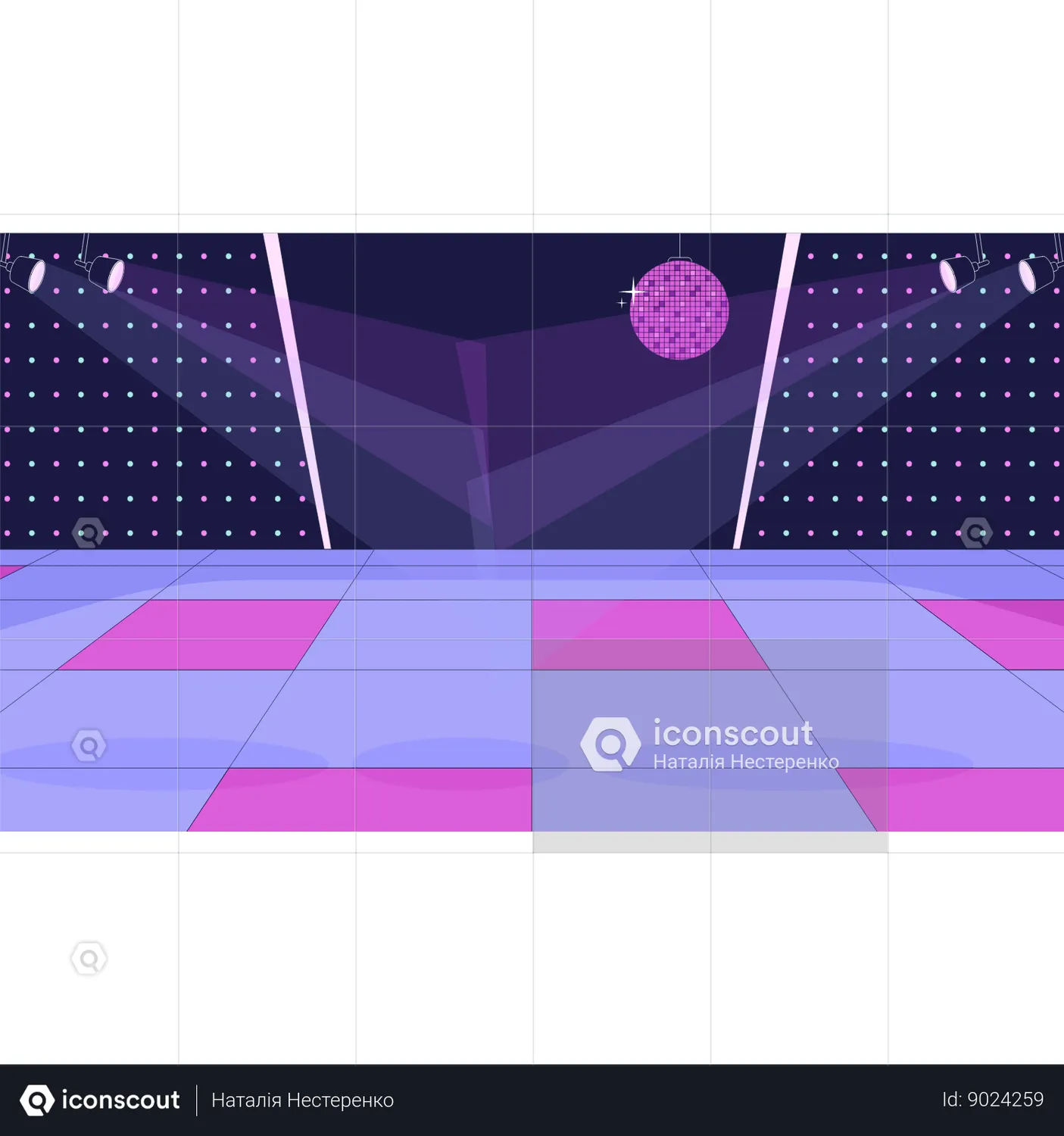 80s dancefloor Animated Illustration download in JSON, LOTTIE or MP4 format