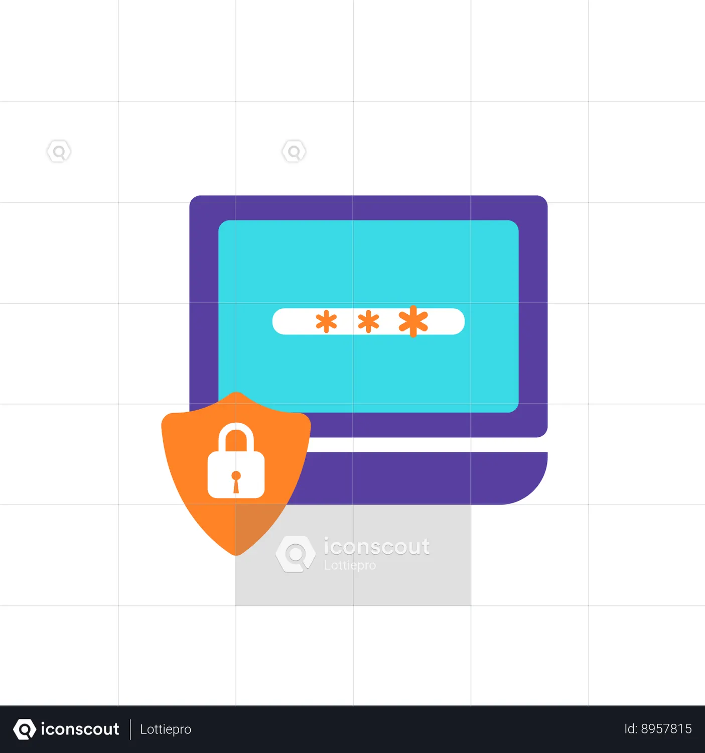 Account Password Animated Icon download in JSON, LOTTIE or MP4 format
