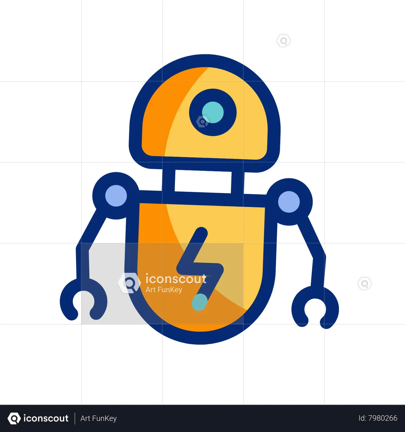 AI Bot Animated Icon download in JSON, LOTTIE or MP4 format