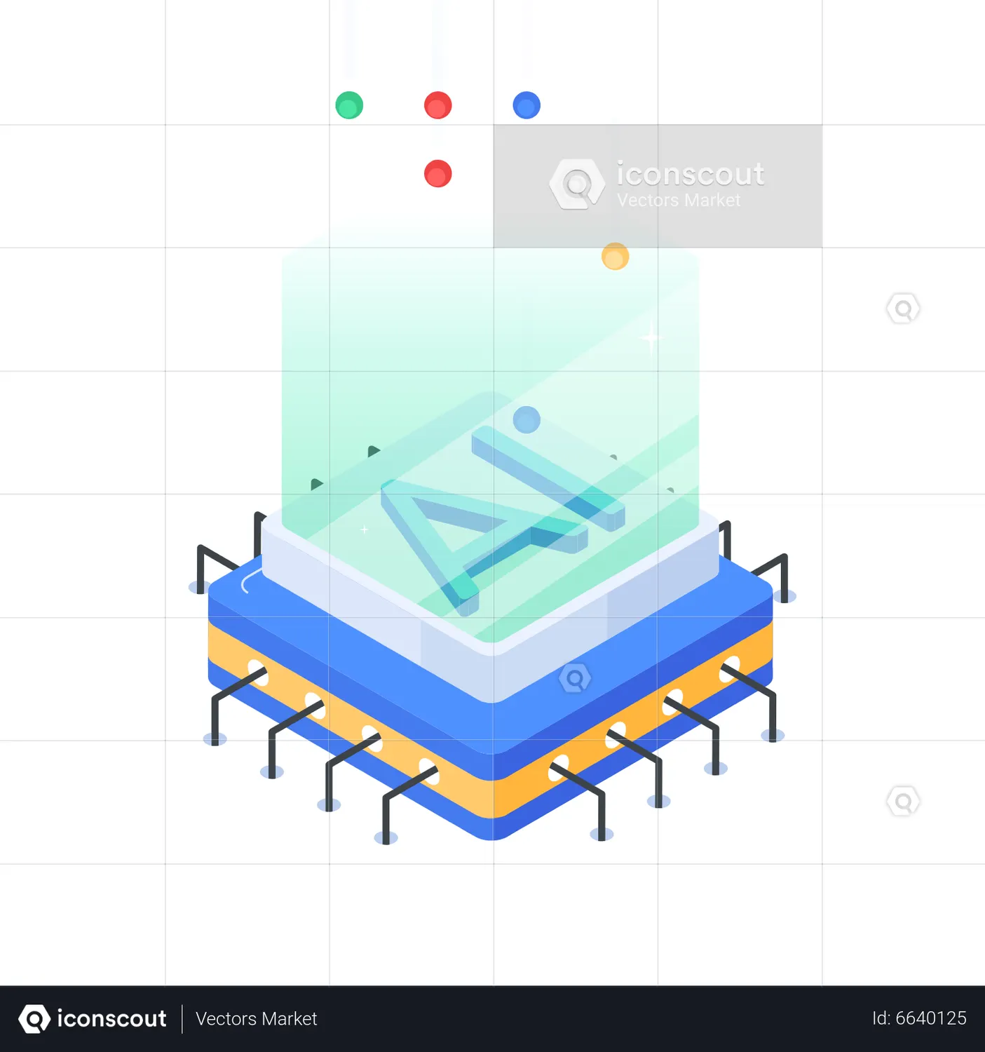 AI Processor Animated Icon - Free Download Animated Icons | IconScout