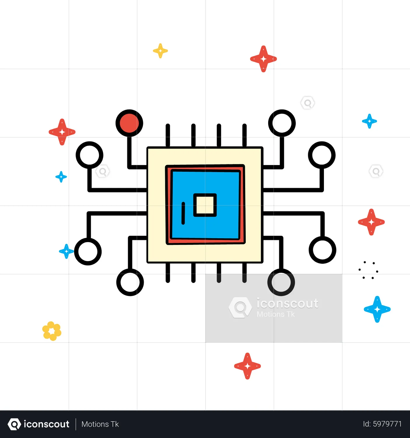 AI Processor Animated Icon - Free Download Science & Technology ...
