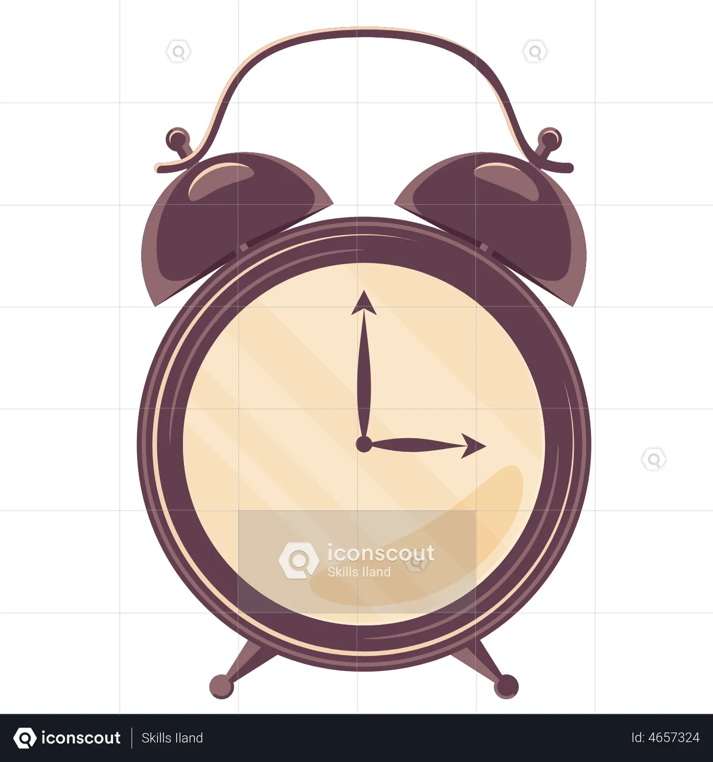 Alarm Clock Animated Icon download in JSON, LOTTIE or MP4 format