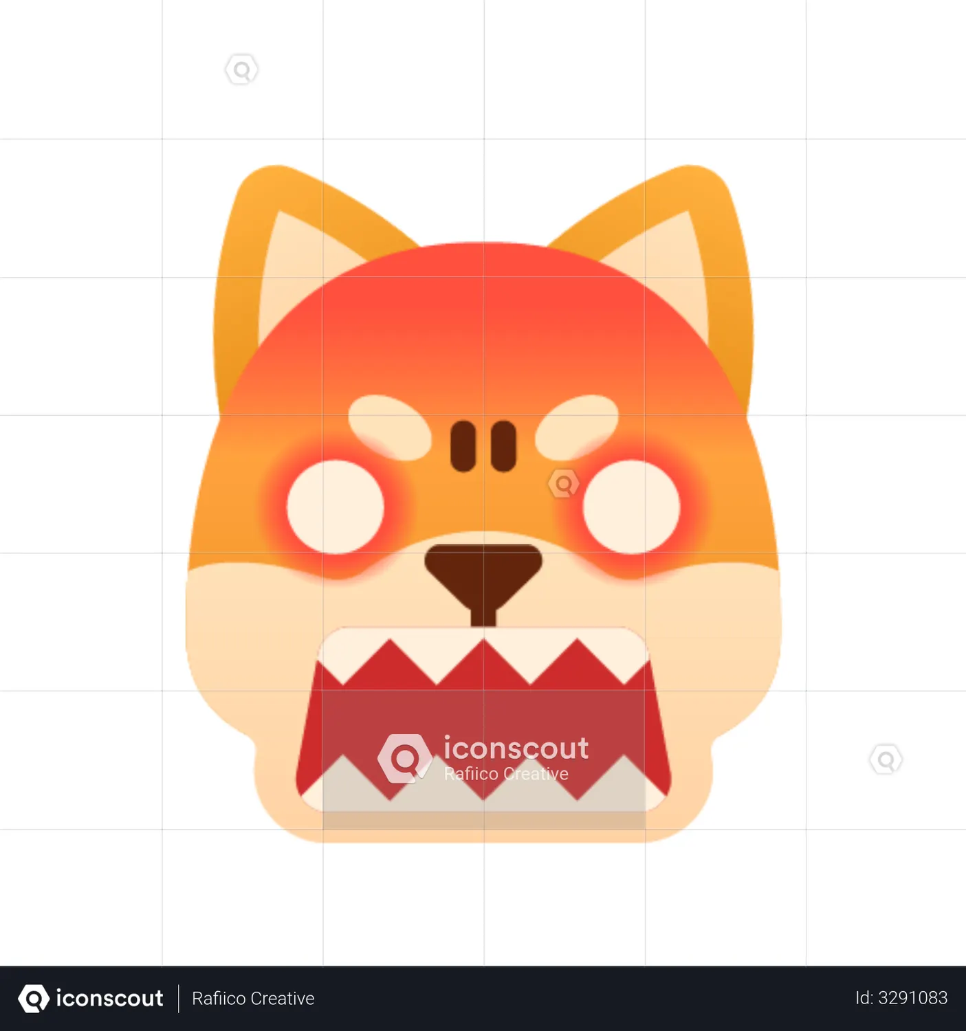 Angry cat Emoji Animated Icon download in JSON, LOTTIE or MP4 format
