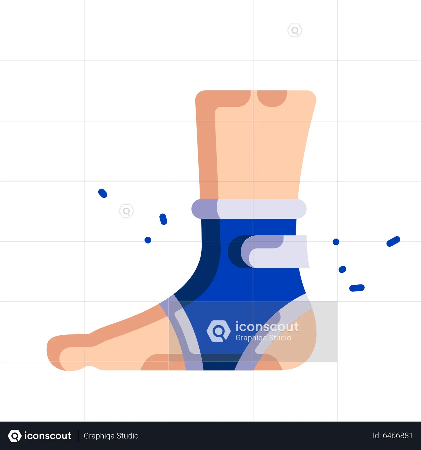 Ankle Brace Animated Icon download in JSON, LOTTIE or MP4 format