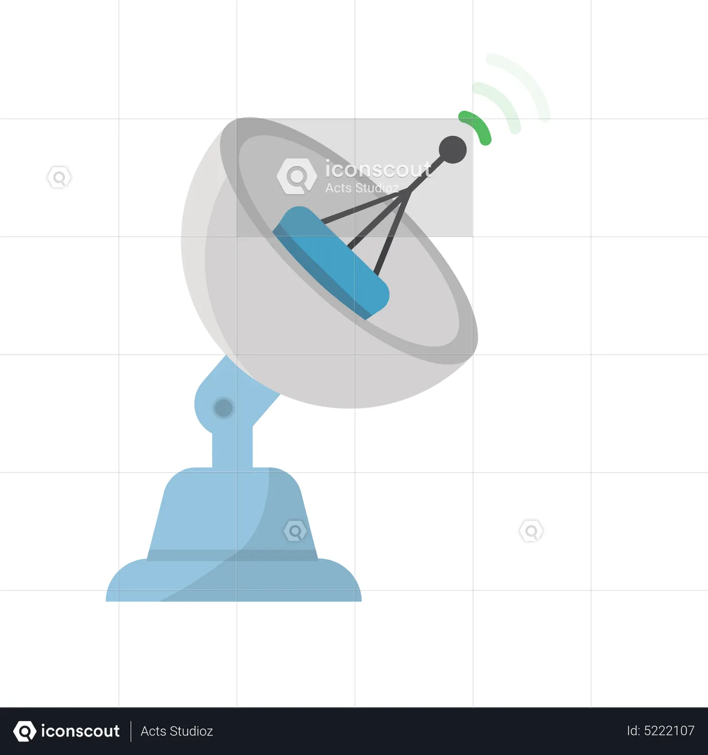 Antenna Animated Icon download in JSON, LOTTIE or MP4 format