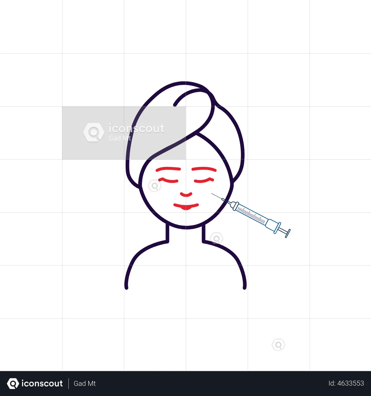 Anti Aging Treatment Animated Icon download in JSON, LOTTIE or MP4 format