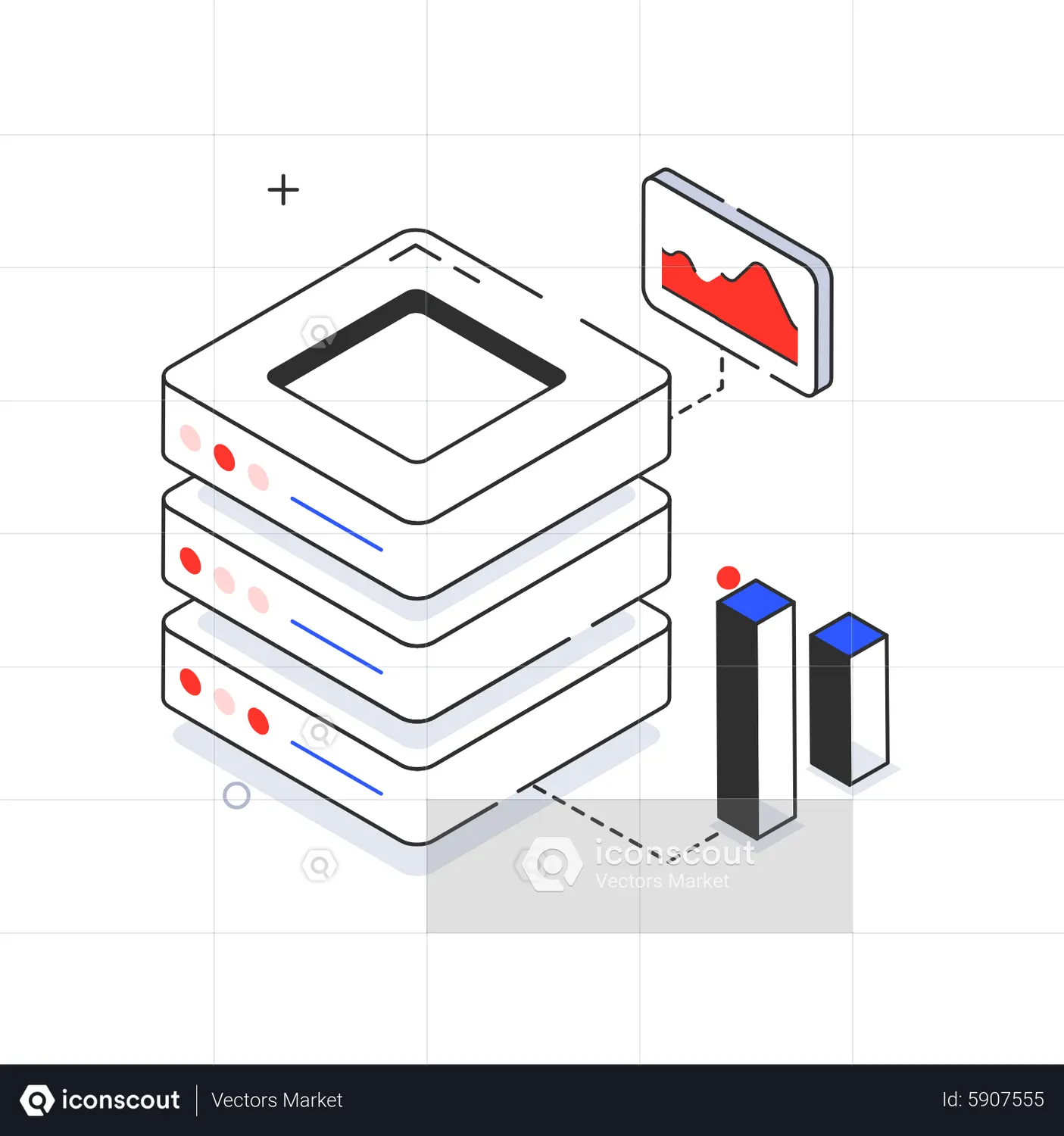 Api Data Analysis Animated Icon download in JSON, LOTTIE or MP4 format