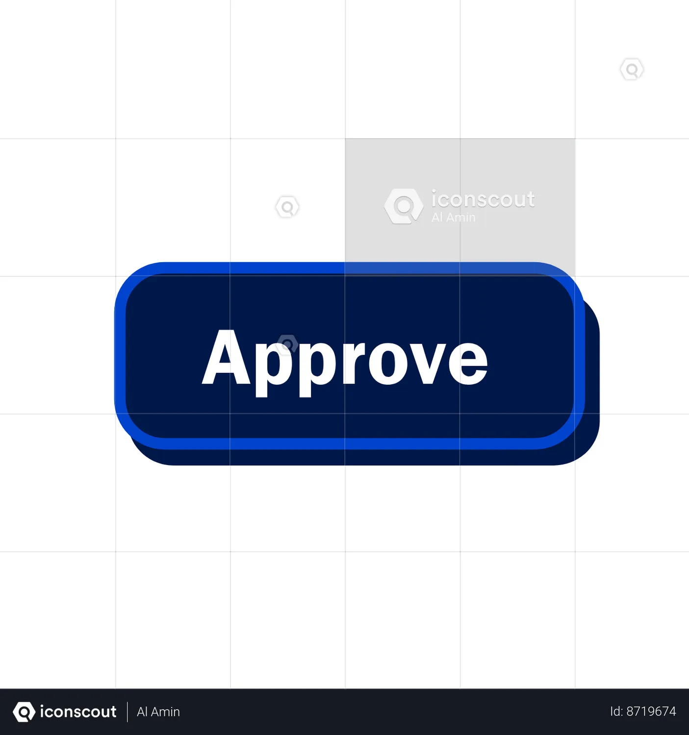 Approve Animated Icon download in JSON, LOTTIE or MP4 format