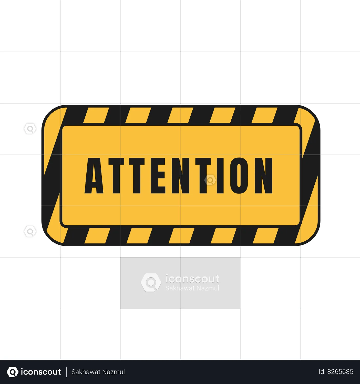 Attention Warning Animated Icon - Free Download Sign & Symbols Animated ...