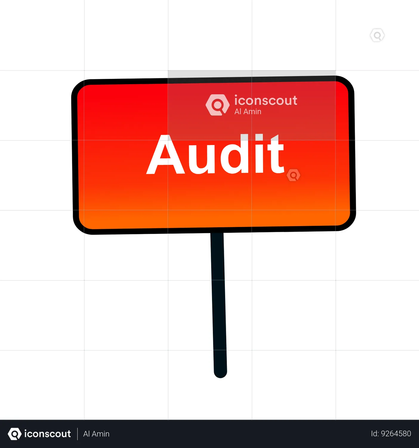 Audit Animated Icon download in JSON, LOTTIE or MP4 format