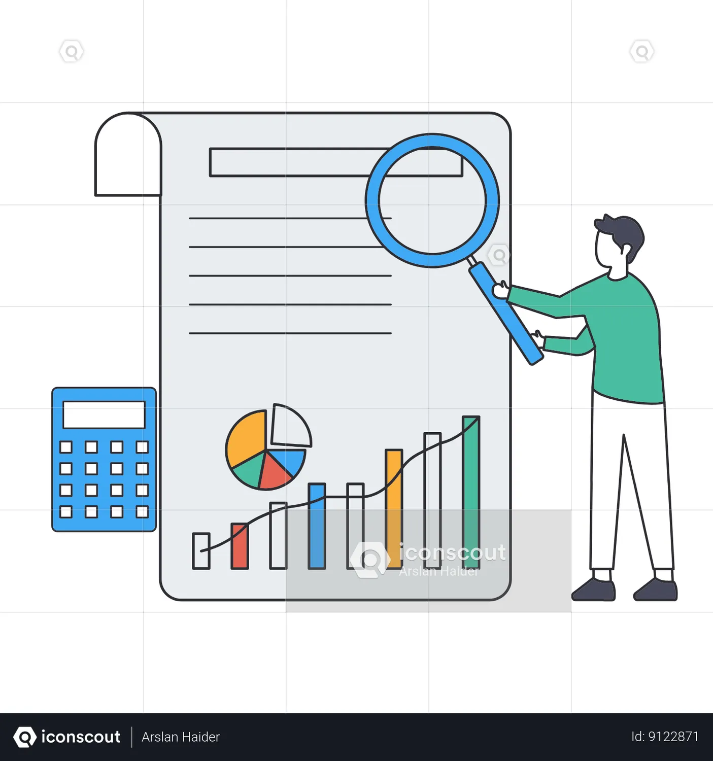 Audit Service Animated Illustration Download In Json, Lottie Or Mp4 Format