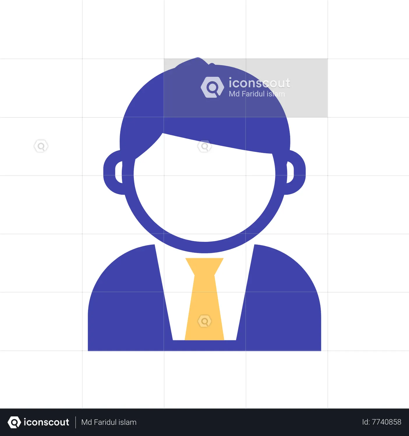 Male avatar Animated Icon download in JSON, LOTTIE or MP4 format