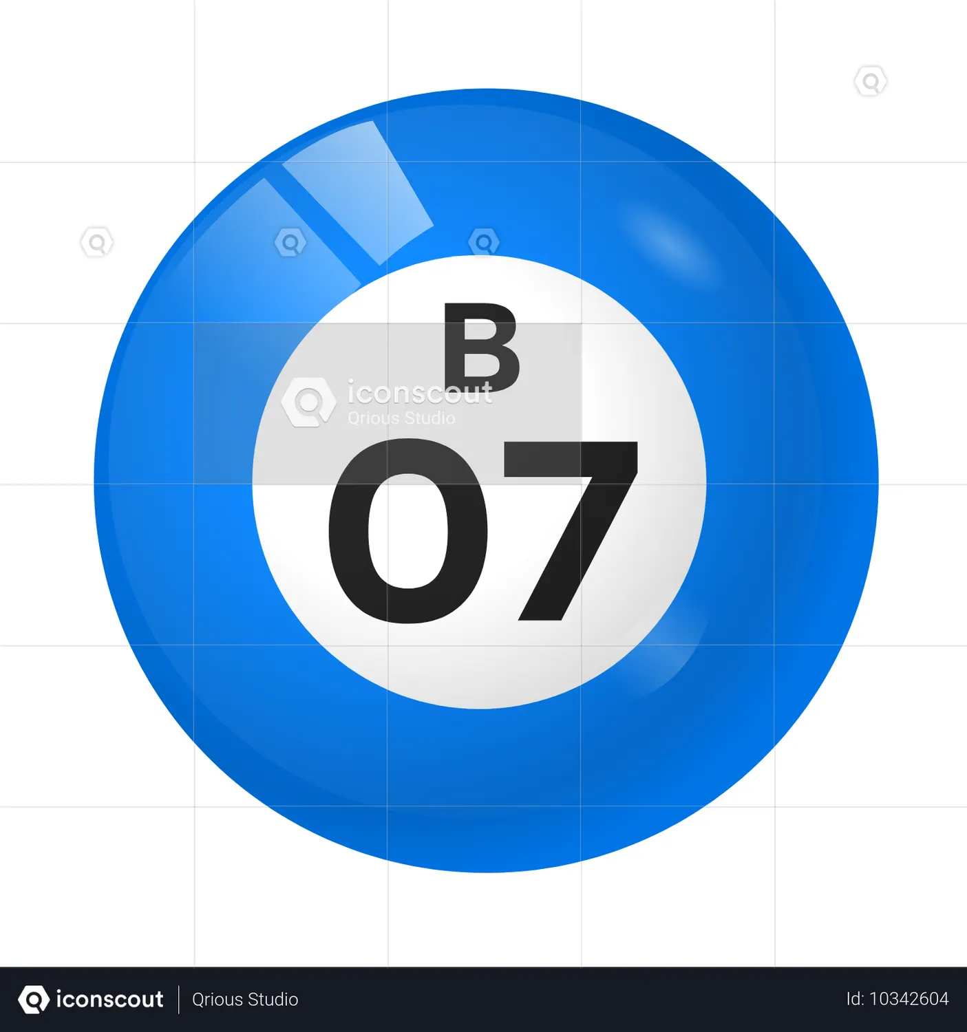 B7_Bingo Ball Animated Icon - Free Download Sports & Games Animated Icons | IconScout