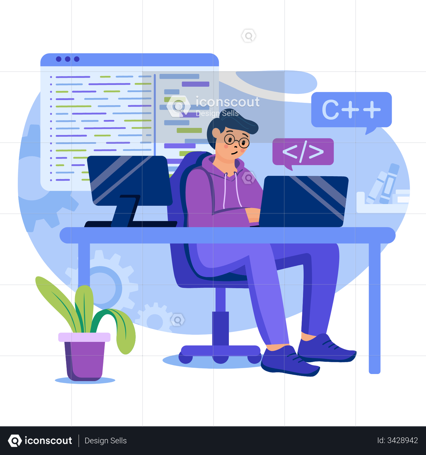 Back End Developer Animation by Design Sells | LottieFiles