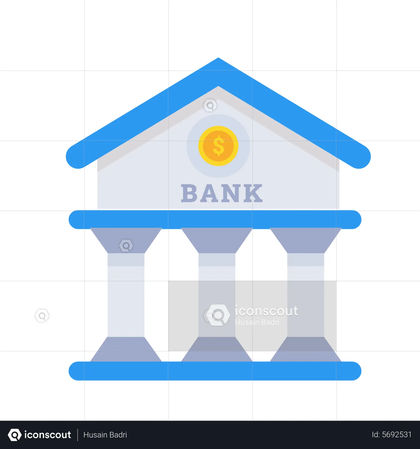 Bank Animated Icon download in JSON, LOTTIE or MP4 format