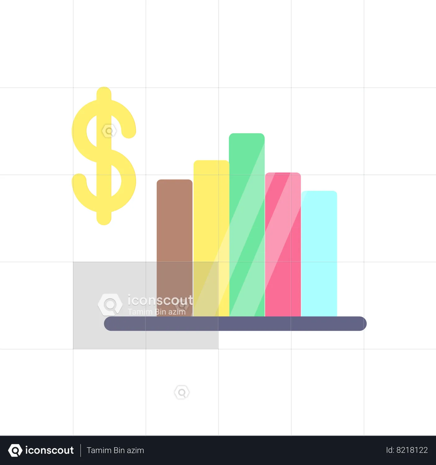 Bar chart Animated Icon download in JSON, LOTTIE or MP4 format