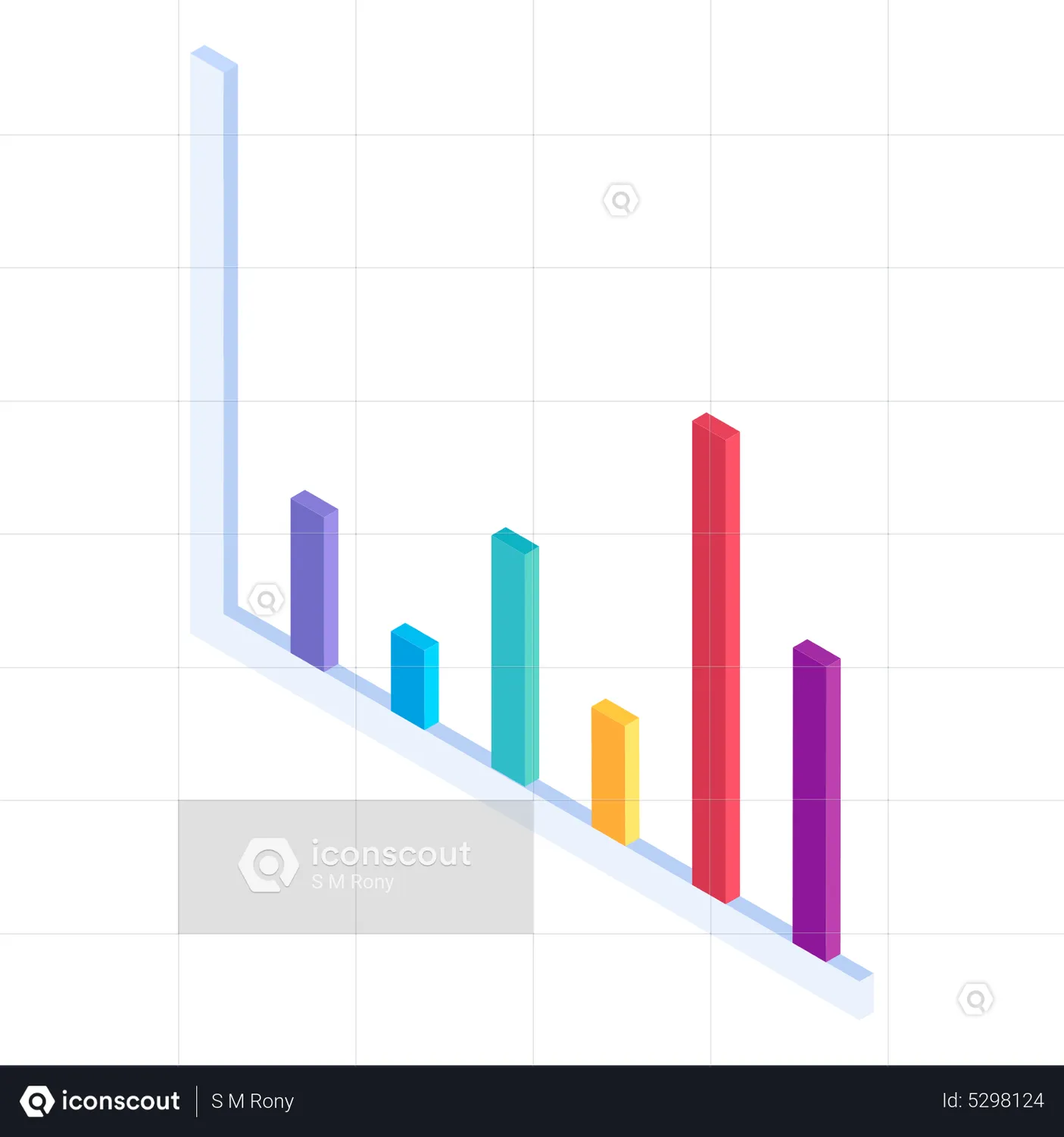 Bar Chart Animated Icon download in JSON, LOTTIE or MP4 format