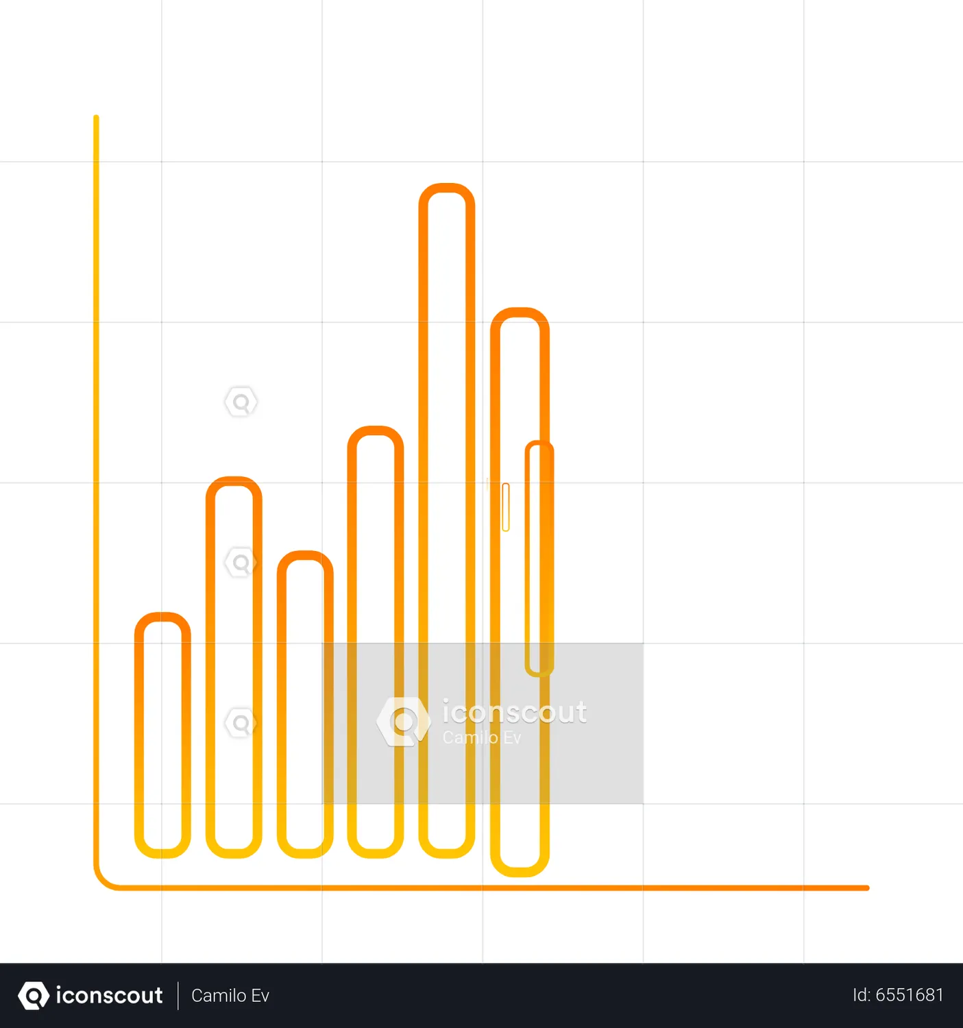 Bar Chart Animated Icon download in JSON, LOTTIE or MP4 format