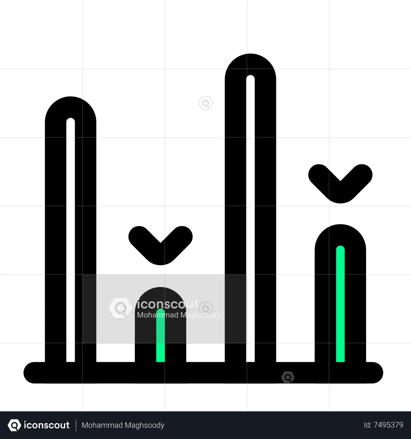 Bar Chart Animated Icon download in JSON, LOTTIE or MP4 format