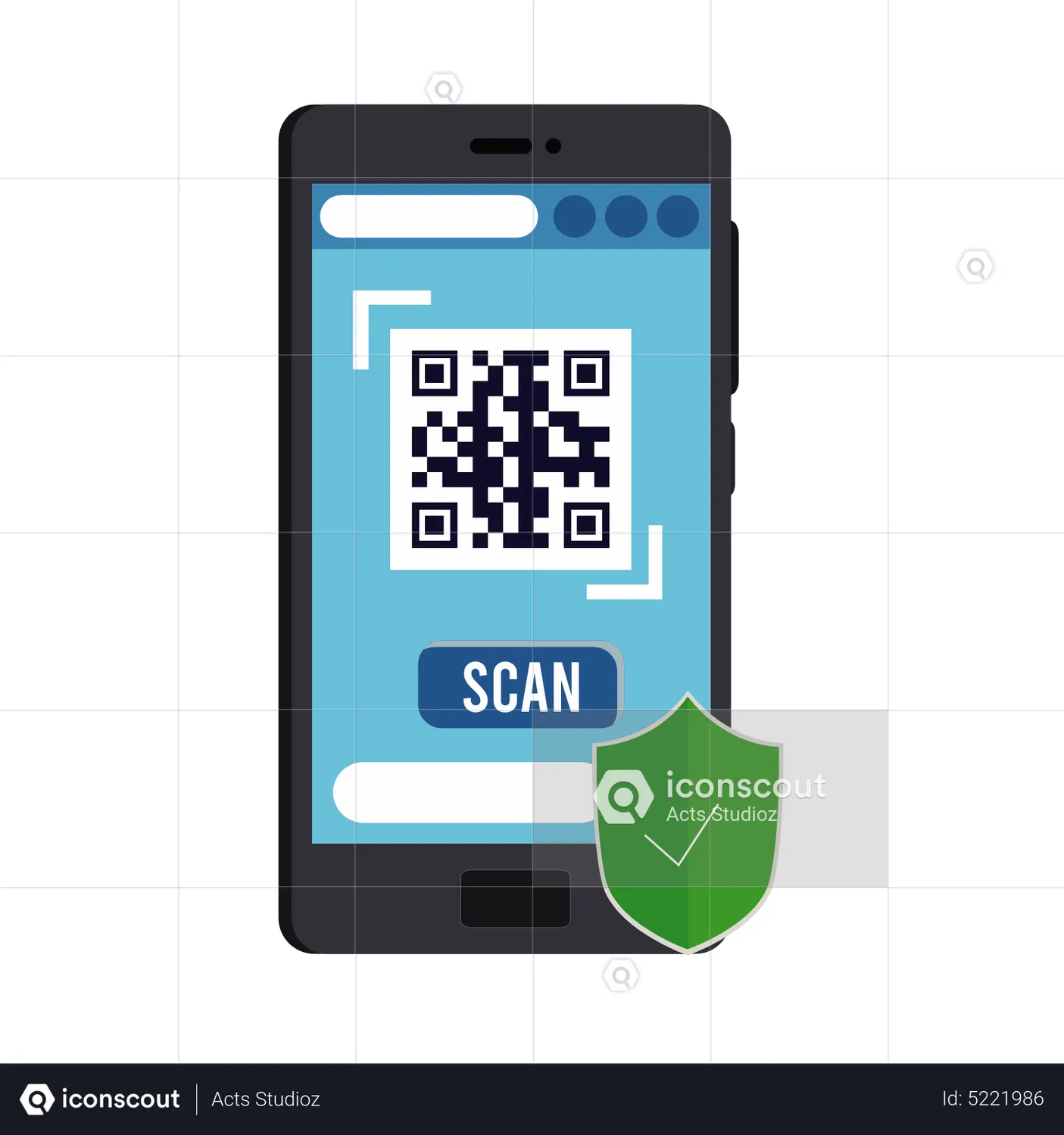 Barcode Scan Animated Icon download in JSON, LOTTIE or MP4 format