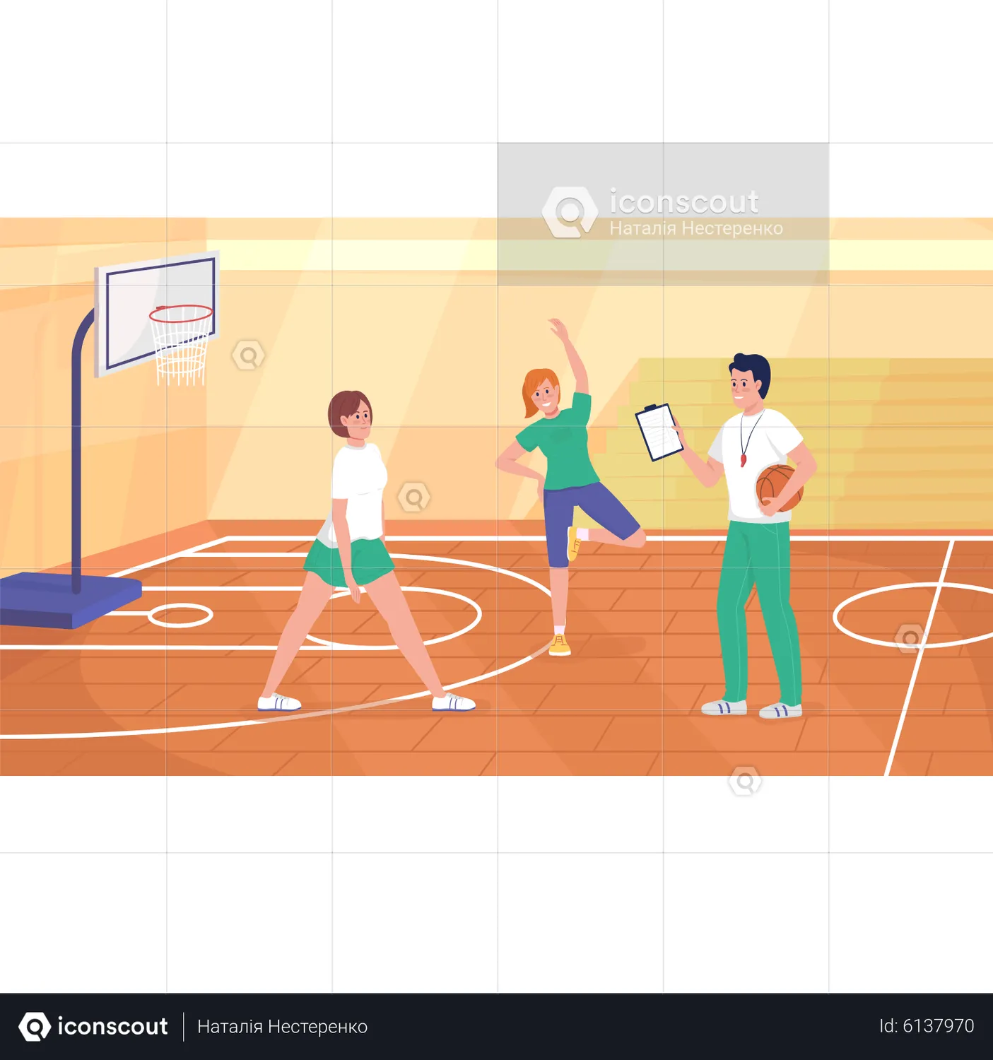 BasketballTeacherTeachingStudentAnimation-FreeDownloadSchool&EducationAnimations|IconScout