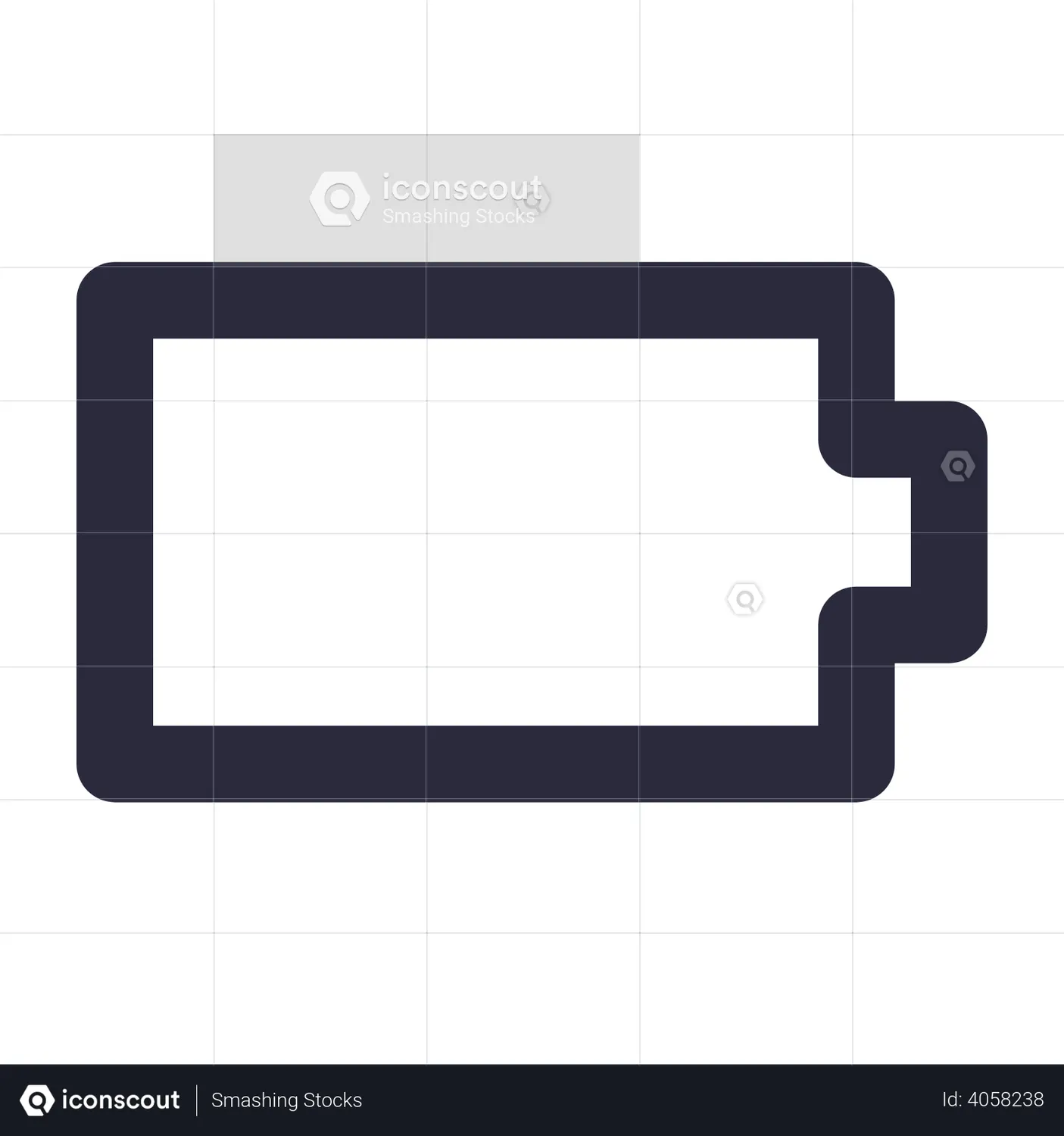 Battery Dead Animated Icon download in JSON, LOTTIE or MP4 format