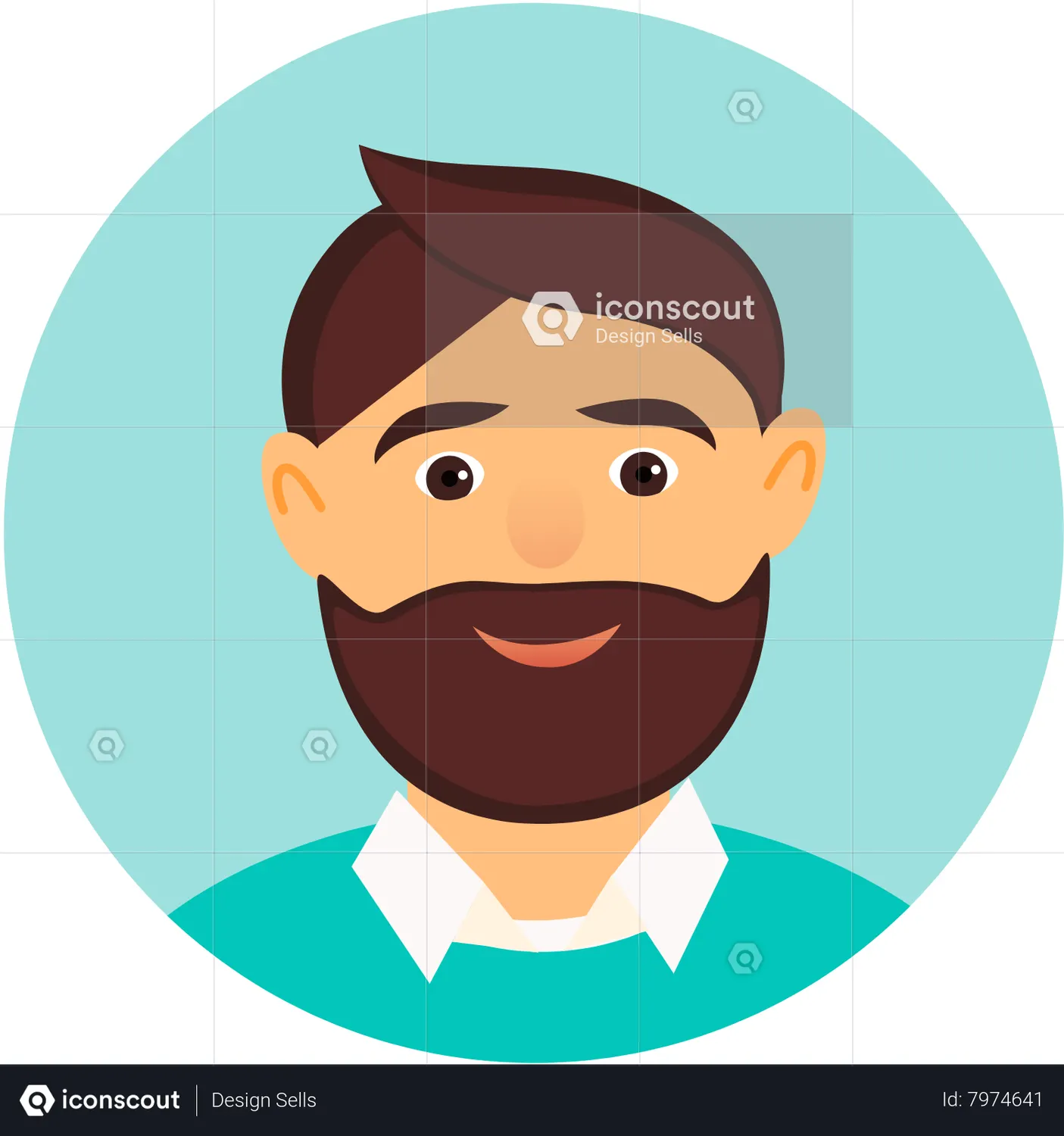 Old Man Avatar Animated Icon download in JSON, LOTTIE or MP4 format