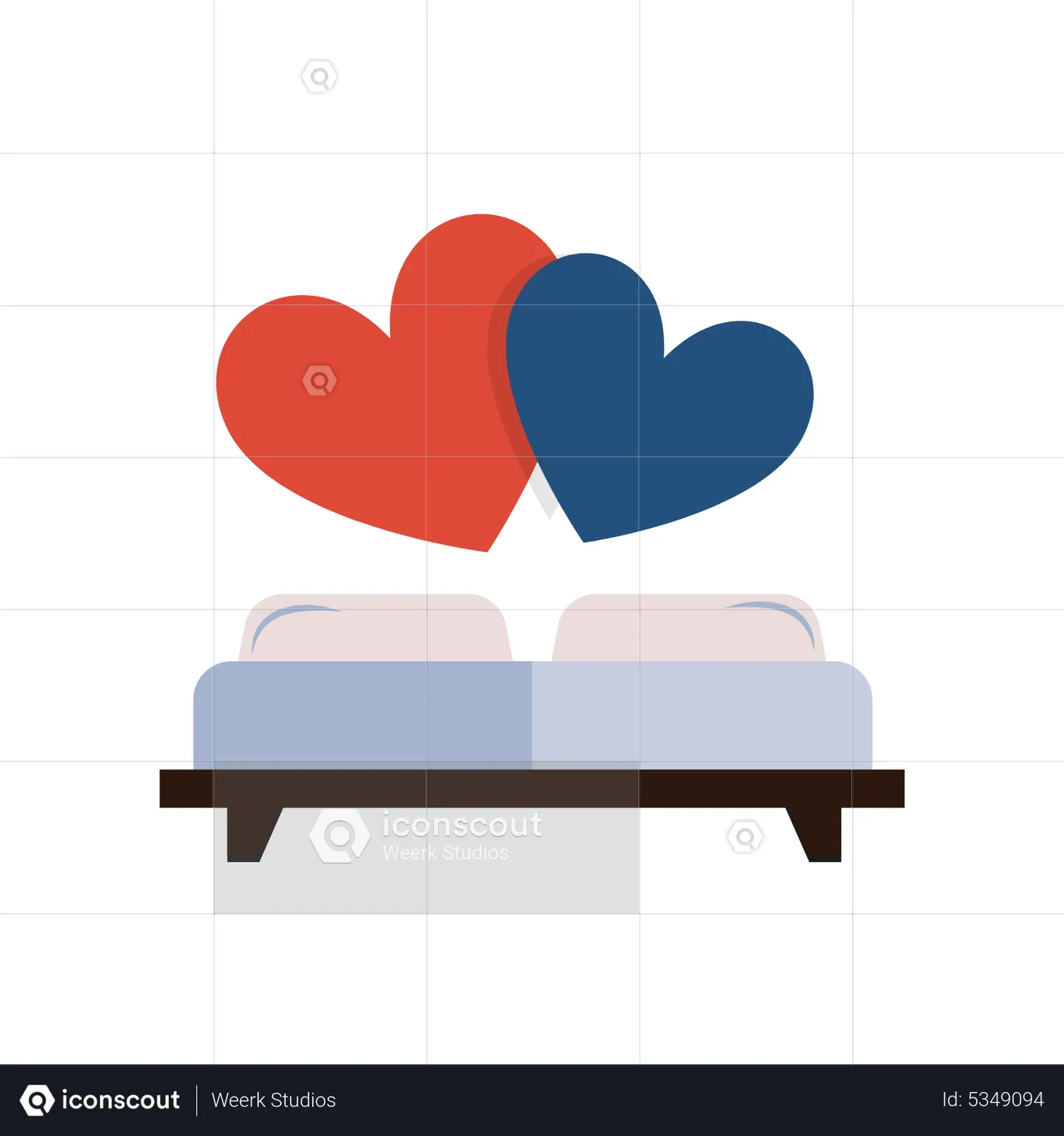 Bed Animated Icon download in JSON, LOTTIE or MP4 format