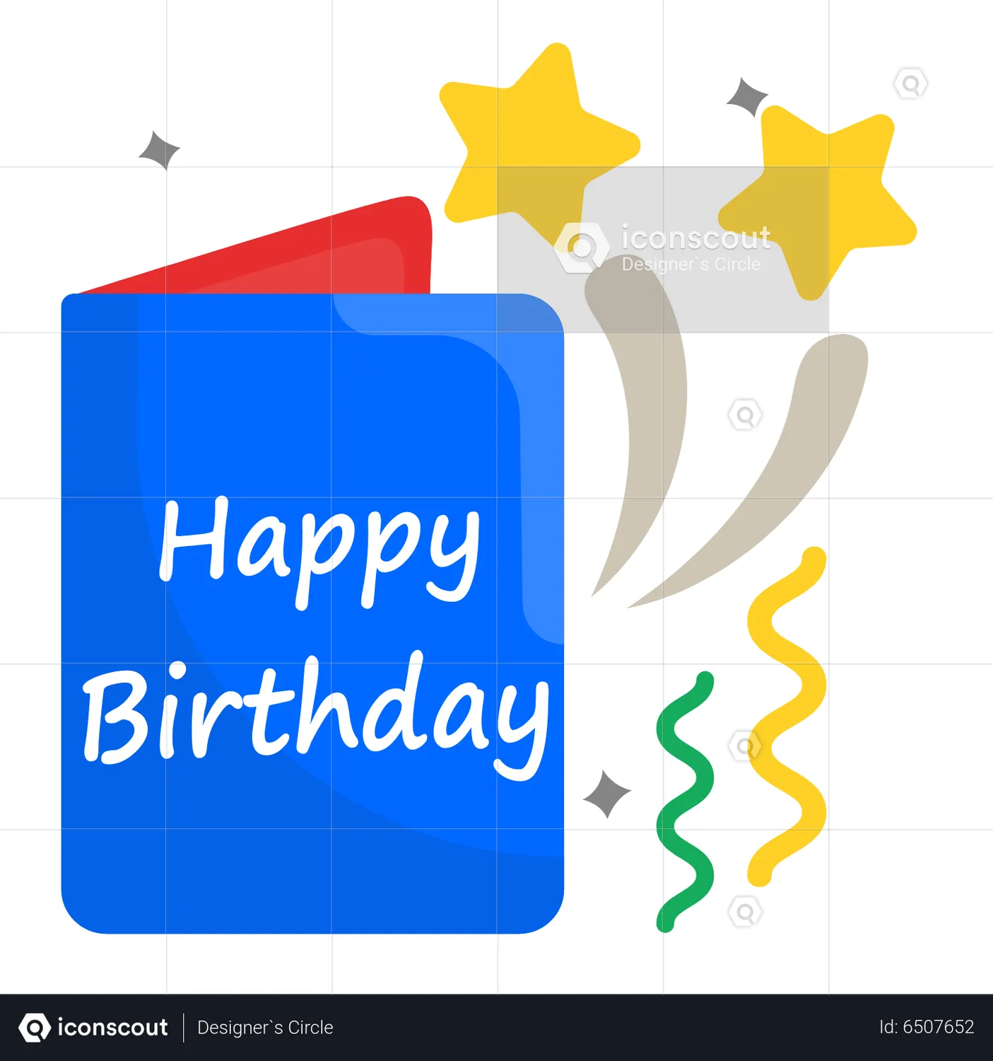 Birthday Card Animated Icon download in JSON, LOTTIE or MP4 format