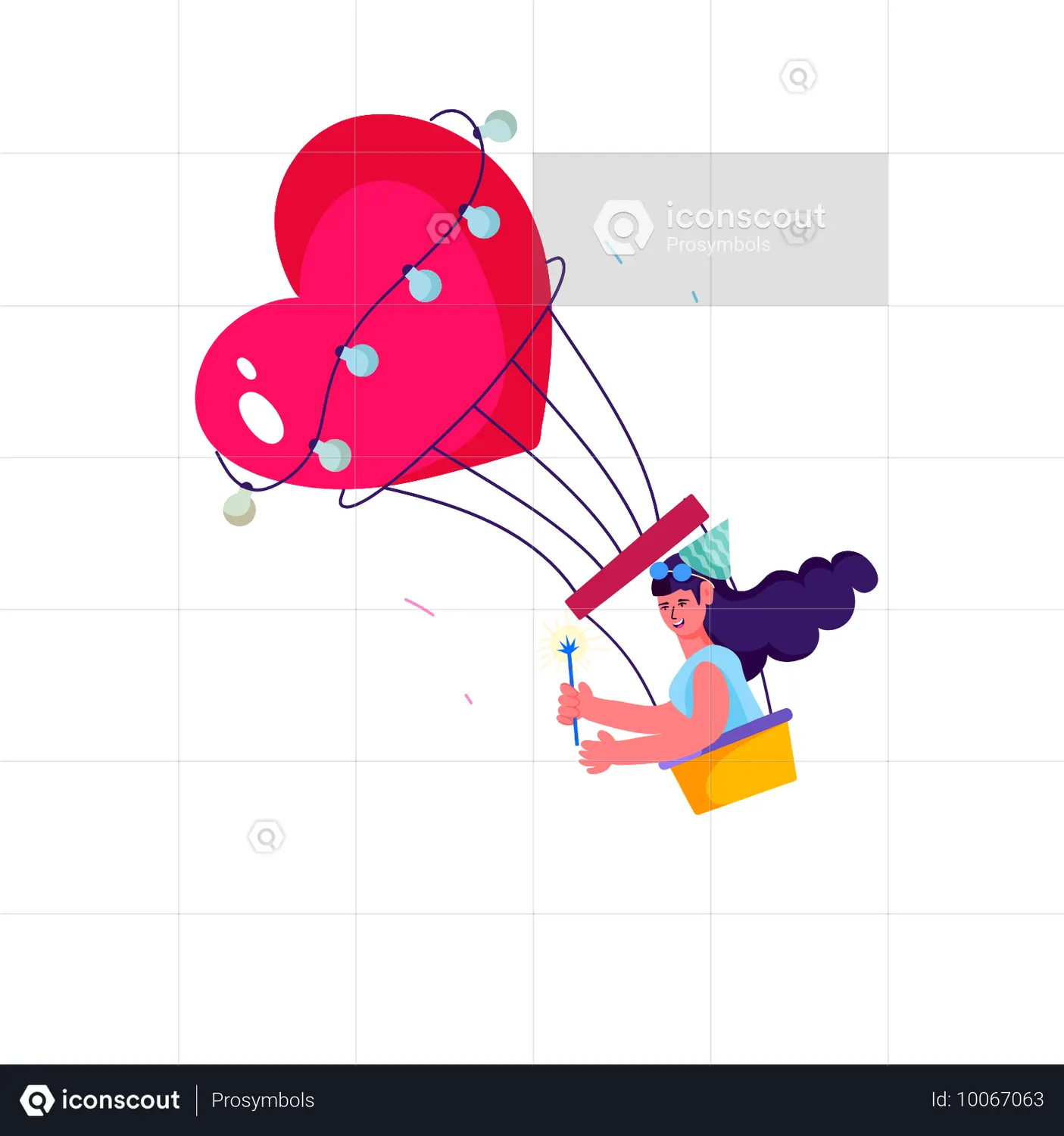 Birthday Girl Doing Balloon Ride Animation - Free Download ...