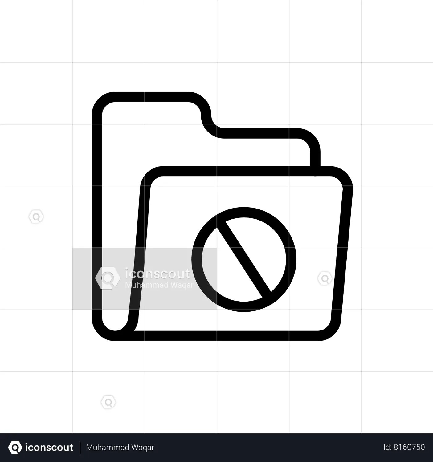 Block Folder Animated Icon download in JSON, LOTTIE or MP4 format
