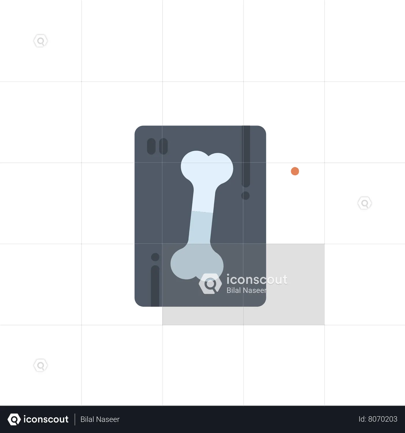 Bone X Ray Animated Icon download in JSON, LOTTIE or MP4 format