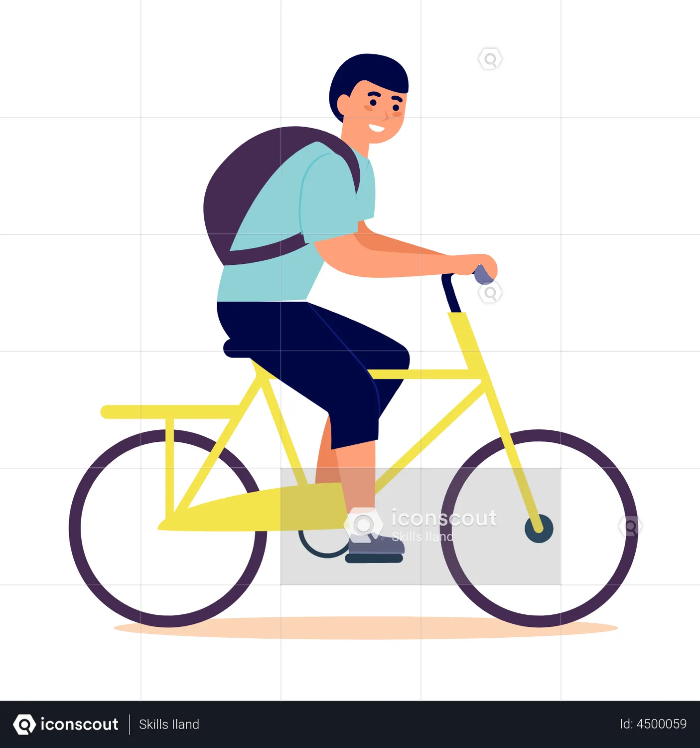 Boy Riding Bicycle Animation - Free Download People Animations | IconScout