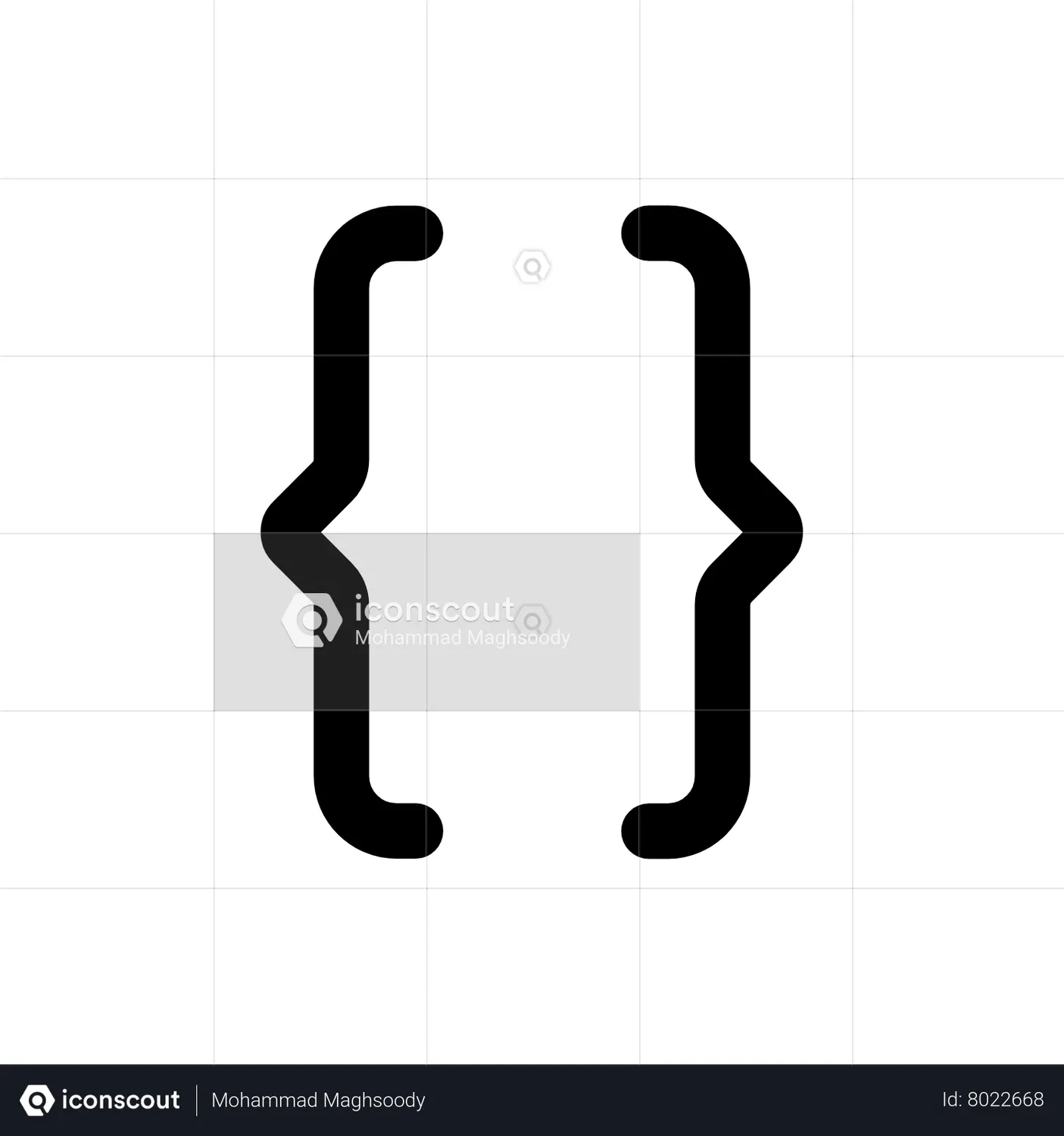 Brackets Animated Icon download in JSON, LOTTIE or MP4 format