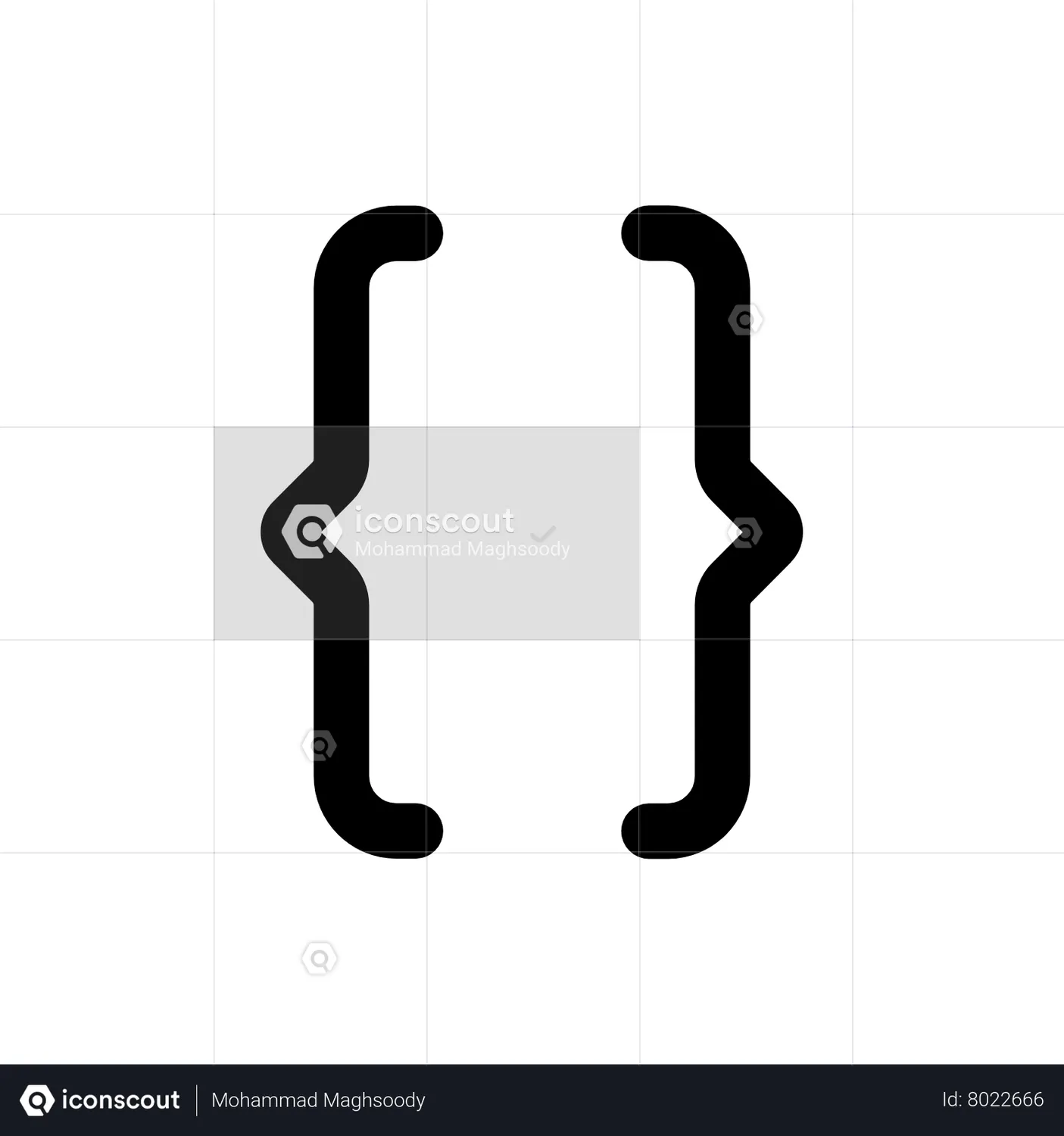 Brackets Check Animated Icon download in JSON, LOTTIE or MP4 format