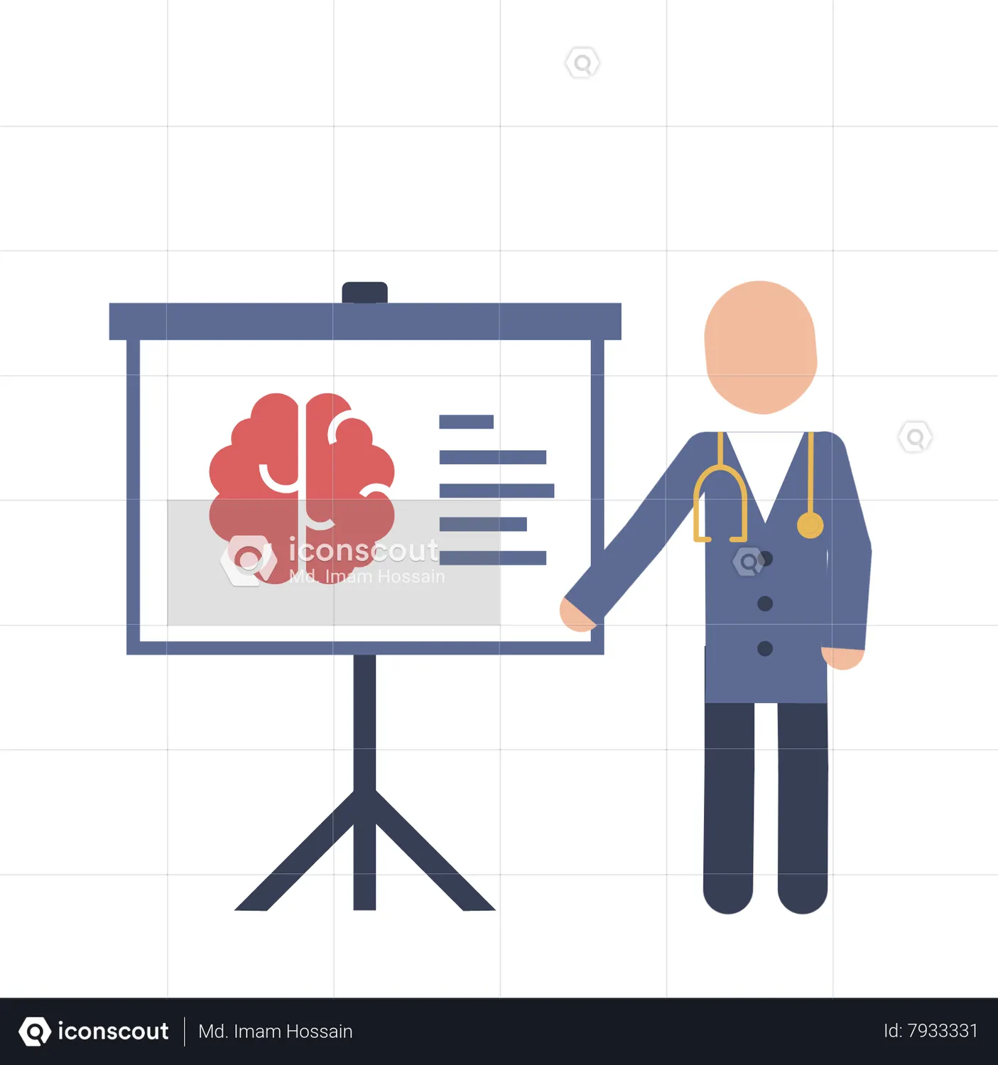 Brain Doctor Animated Illustration Download In JSON LOTTIE Or MP4 Format brain-doctor-animated-illustration-download-in-json-lottie-or-mp4-format